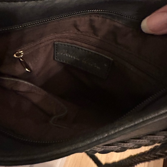 Mellow World Black Braided Details Hand Bag Purse - Picture 5 of 6